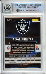 2015 Panini Prizm #201A Amari Cooper RC Raiders BGS Autograph 10