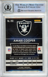 2015 Panini Prizm #201A Amari Cooper RC Raiders BGS Autograph 10