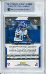 2020 Panini Prizm Red, White & Blue #398 Justin Jefferson RC Vikings BGS Auto 10