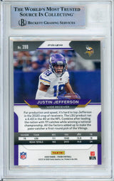 2020 Panini Orange Disco #398 Justin Jefferson RC Minnesota Vikings BGS Auto 10