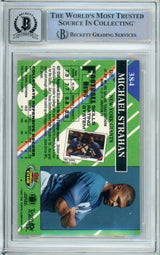 1993 Topps Stadium Club #384A Michael Strahan RC New York Giants BGS Auto 10