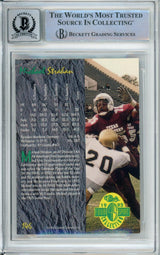 1993 Classic Four Sport #146 Michael Strahan RC New York Giants BGS Autograph 10