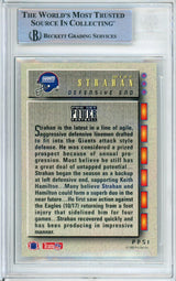 1993 Pro Set Power Update Prospects #51 Michael Strahan RC Giants BGS Auto 10