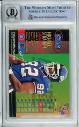 1998 Metal Universe #137 Michael Strahan New York Giants BGS Autograph 10