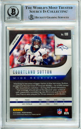 2019 Panini Prizm Silver #199 Courtland Sutton Broncos BGS Autograph 10