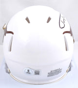 Justin Tucker Autographed Texas Longhorns Speed Mini Helmet - Beckett W Hologram