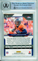 2020 Panini Prizm #111 Courtland Sutton Broncos BGS Autograph 10