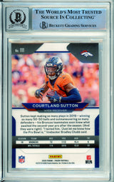 2020 Panini Prizm #111 Courtland Sutton Broncos BGS Autograph 10