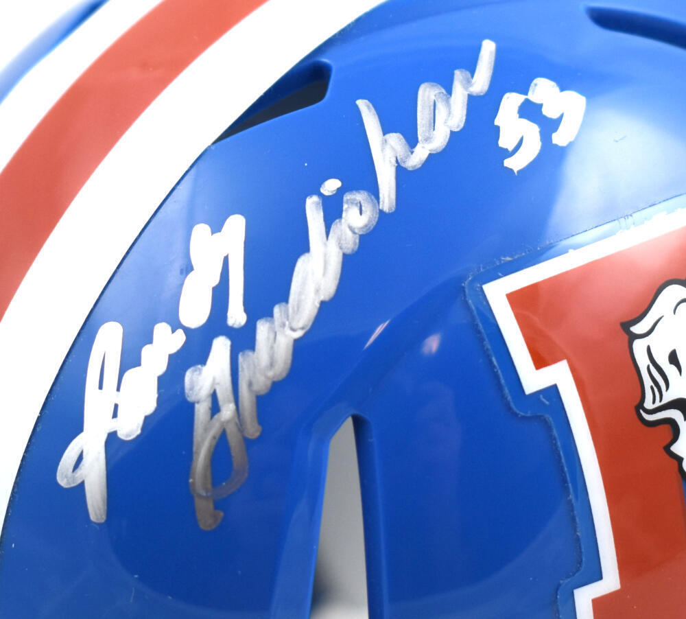 Randy Gradishar Signed Broncos 75-96 Speed Mini Helmet w/HOF - Beckett W Holo