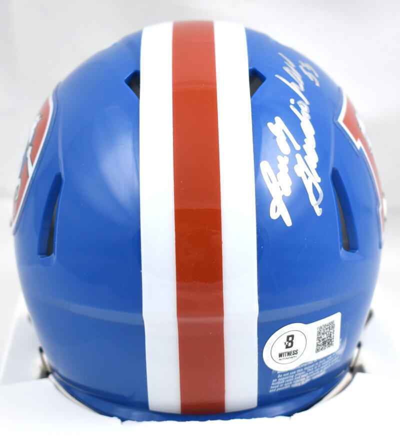 Randy Gradishar Signed Broncos 75-96 Speed Mini Helmet w/HOF - Beckett W Holo
