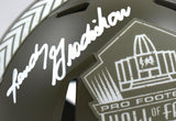 Randy Gradishar Signed Broncos Salute to Service Speed Mini Helmet w/HOF-BAWHolo