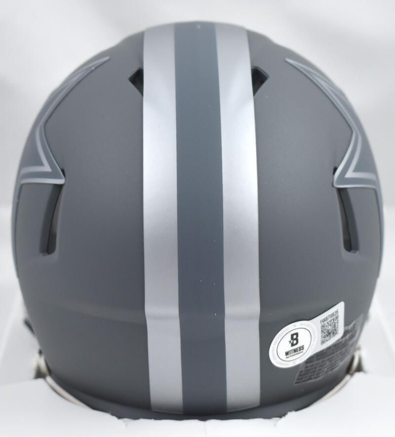 DaRon Bland Autographed Dallas Cowboys Slate Speed Mini Helmet- Beckett W Holo