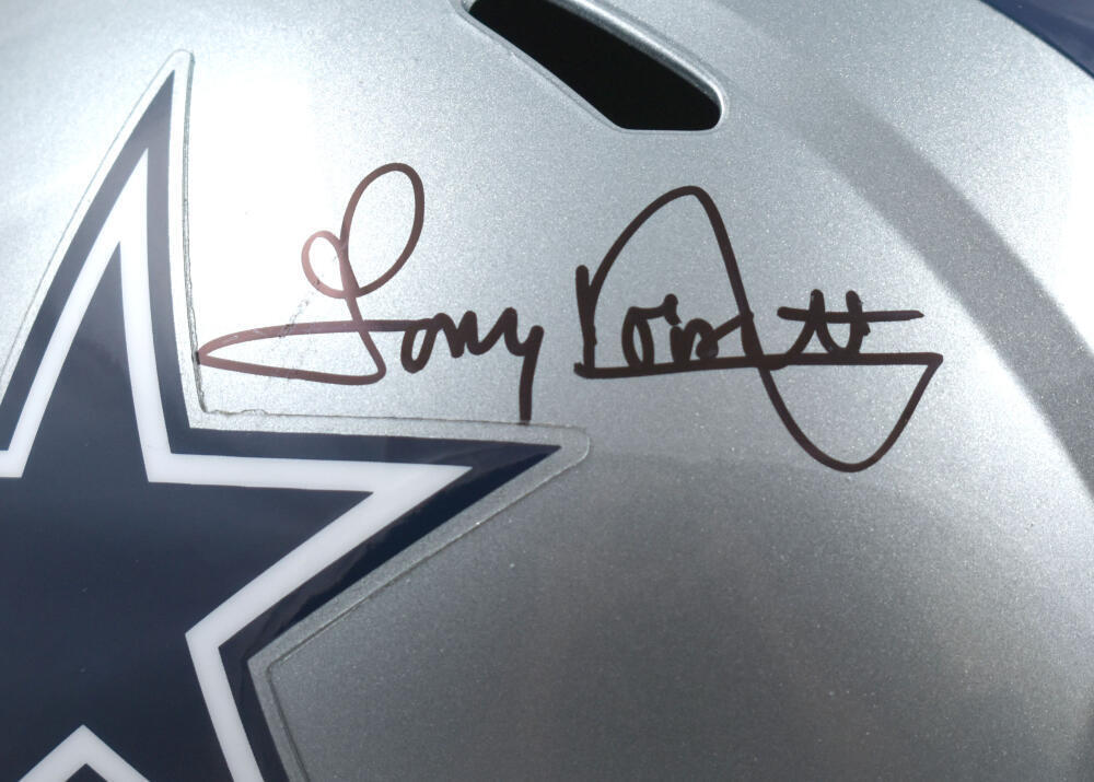 Tony Dorsett Autographed Dallas Cowboys F/S Speed Helmet- Beckett W Hologram
