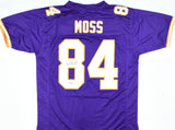 Randy Moss Autographed Purple Pro Style Jersey - Beckett W Hologram *Black *8