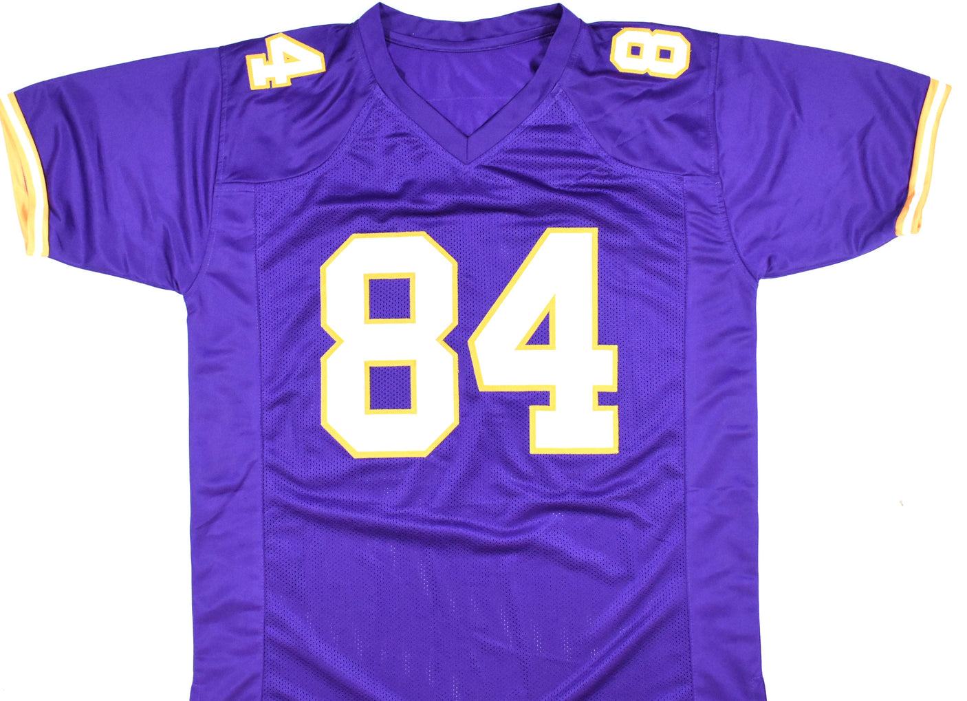 Randy Moss Autographed Purple Pro Style Jersey - Beckett W Hologram *Black *8