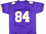 Randy Moss Autographed Purple Pro Style Jersey - Beckett W Hologram *Black *8