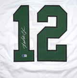 Randall Cunningham Autographed White Pro Style Jersey-Beckett W Hologram *Silver