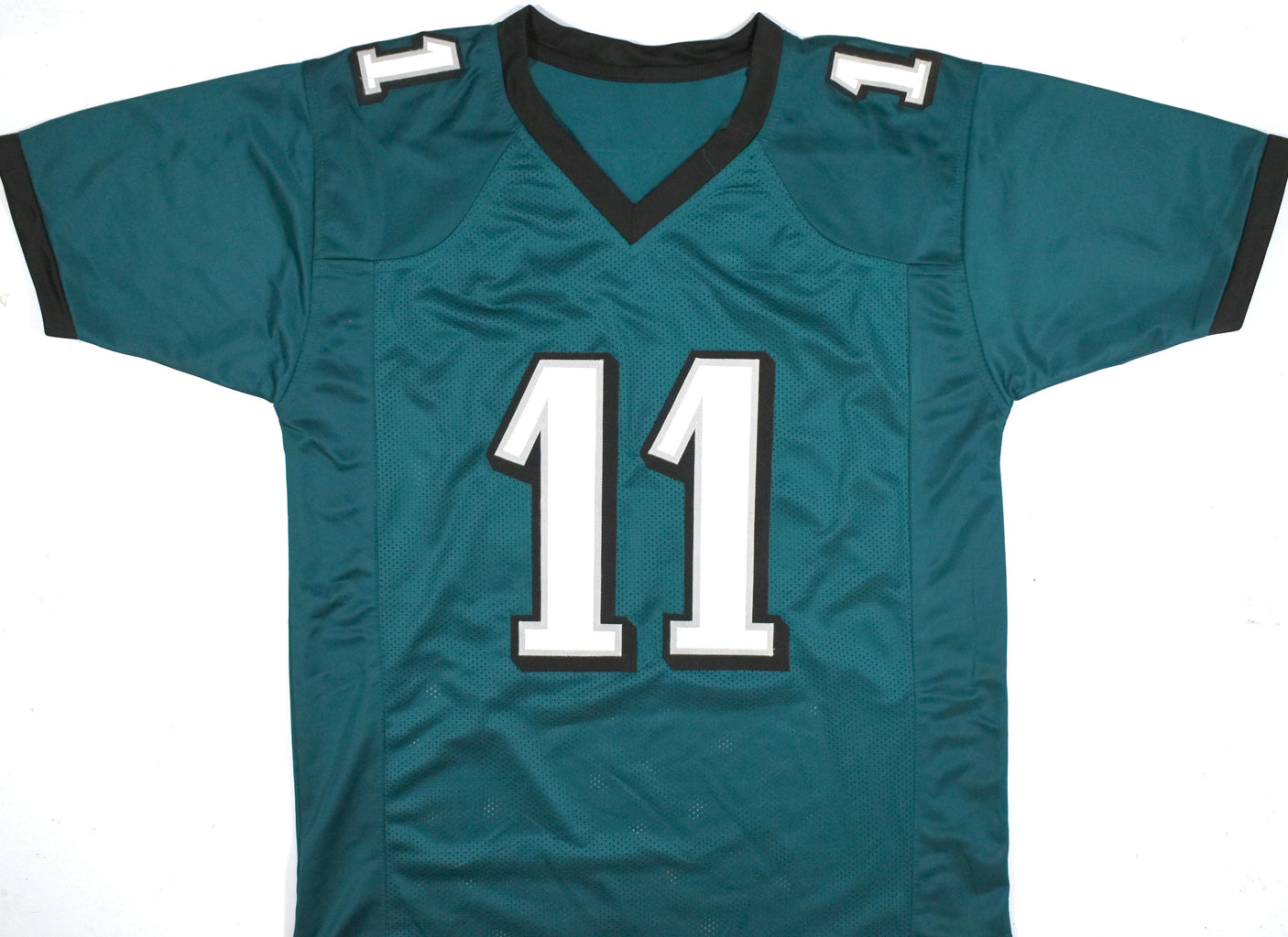 AJ Brown Autographed Green Pro Style Jersey-Beckett W Hologram *Black