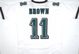 AJ Brown Autographed White Pro Style Jersey-Beckett W Hologram *Silver *L1