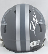 Deion Sanders Autographed Dallas Cowboys Slate Speed Mini Helmet-Beckett W Holo