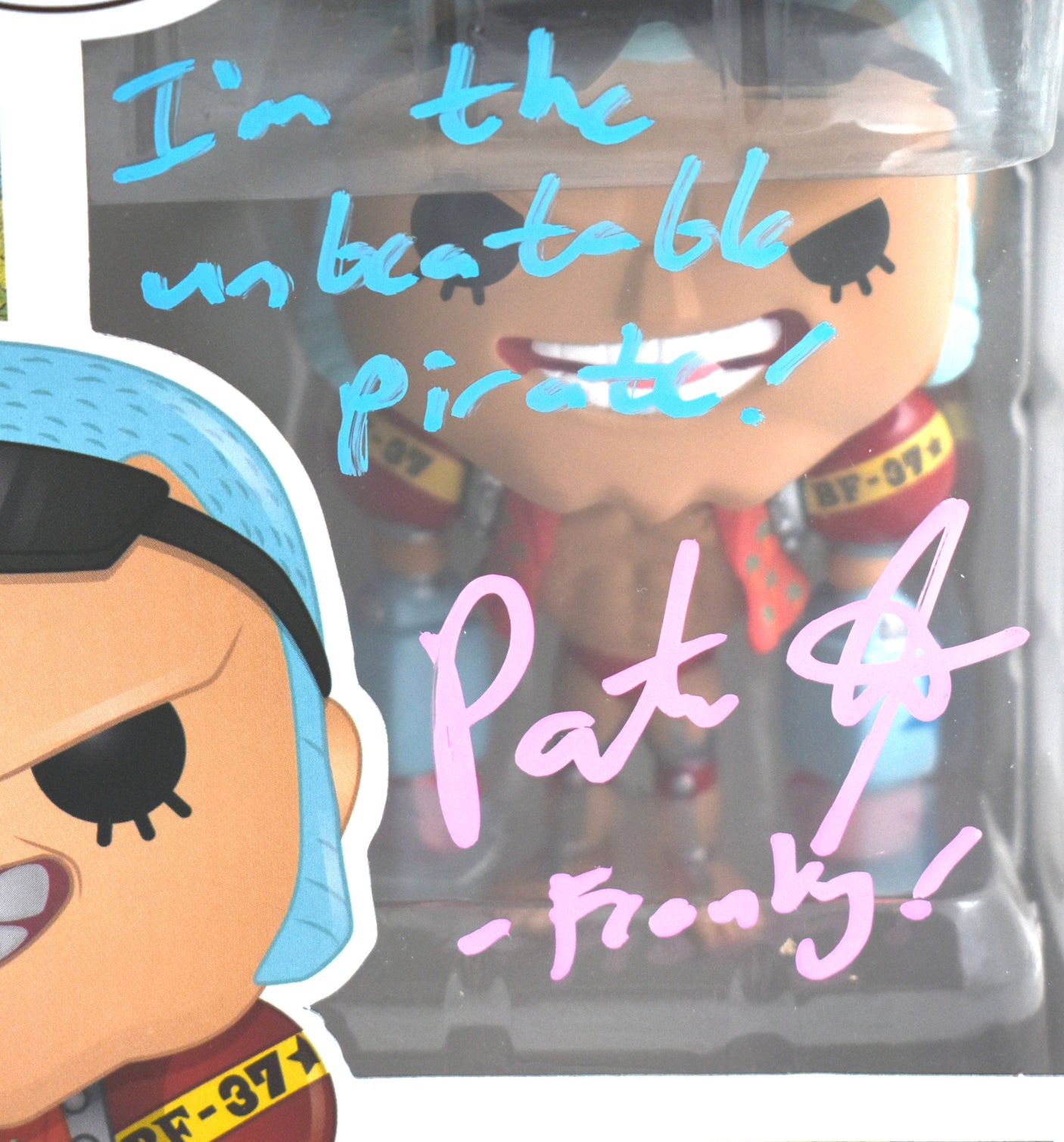 Patrick Seitz Signed Funko POP One Piece Franky w / Inscription #329- JSA #13