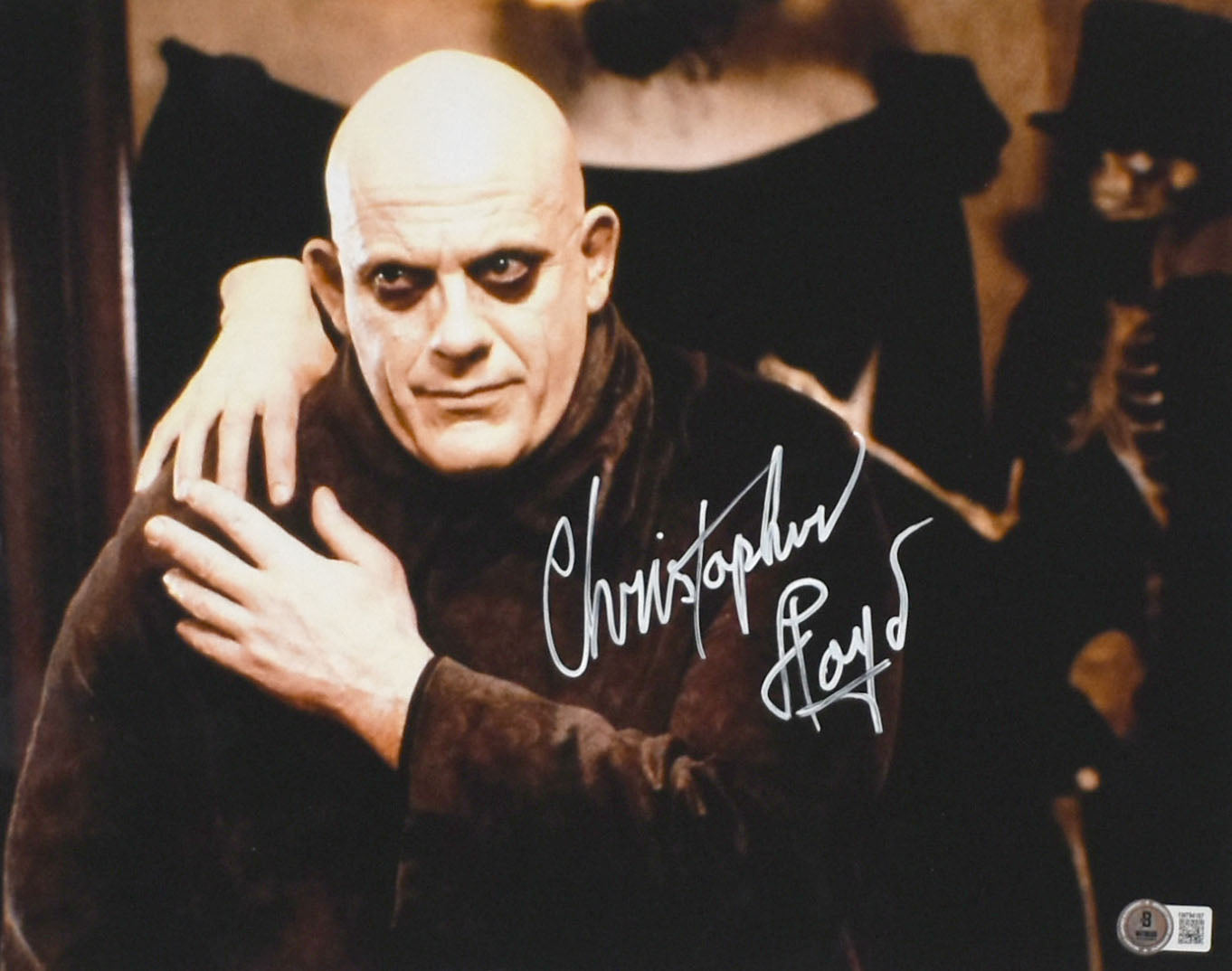 Christopher Lloyd Signed 11x14 Uncle Fester Photo - Beckett W Hologram *White #3