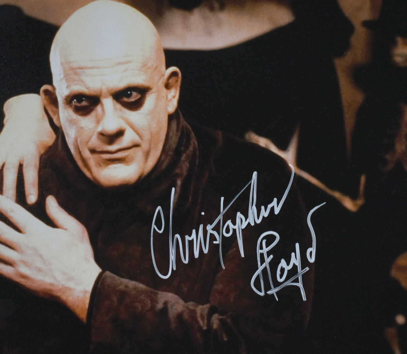 Christopher Lloyd Signed 11x14 Uncle Fester Photo - Beckett W Hologram *White #3