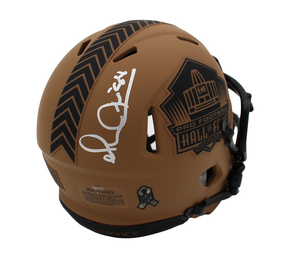 Michael "Playmaker" Irvin Autographed Hall Of Fame Salute To Service Mini Helmet