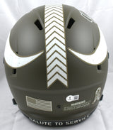 Justin Jefferson Signed Vikings F/S STS Speed Helmet - Beckett W