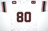 Andre Rison Autographed White Pro Style Jersey - Beckett W Hologram *Silver