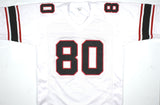 Andre Rison Autographed White Pro Style Jersey - Beckett W Hologram *Silver