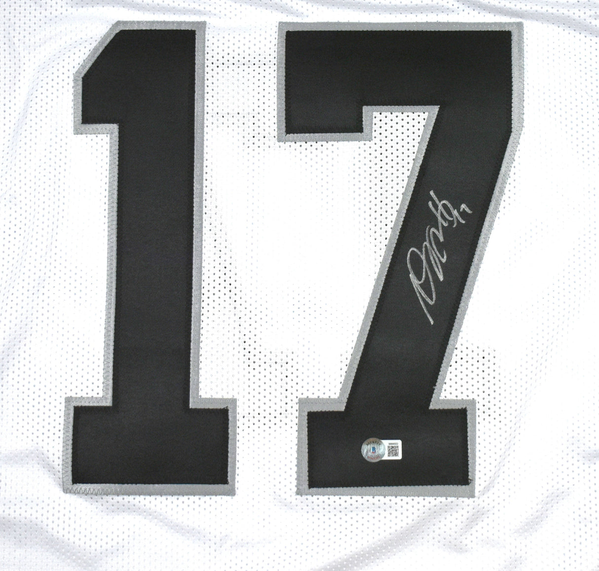 Davante Adams Autographed White Pro Style Jersey-Beckett W Hologram *Silver *Up