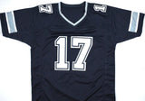 Brandon Aubrey Autographed Blue Pro Style Jersey - Beckett W Hologram *Black