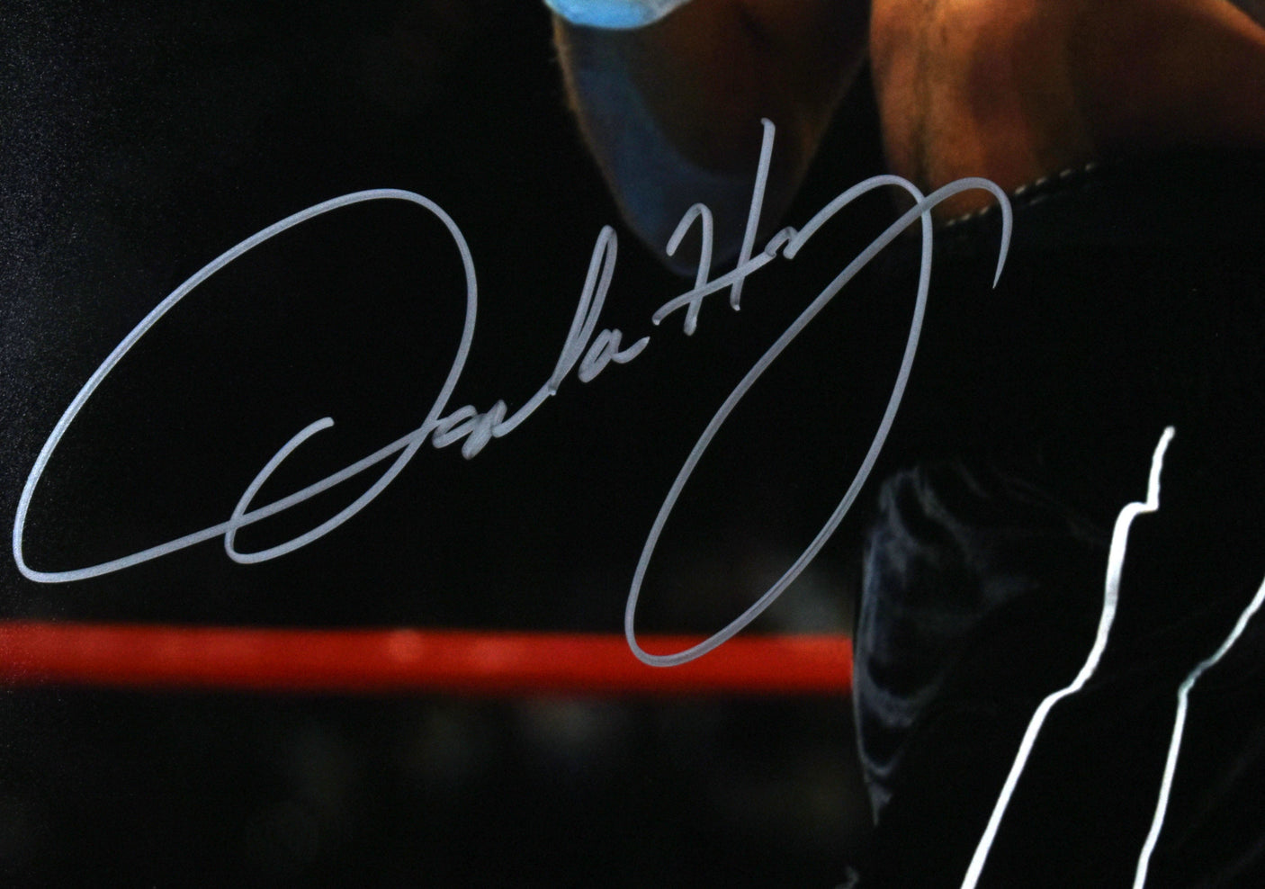 Oscar De La Hoya Autographed 16x20 Close Up Photo - Beckett W Hologram *Silver