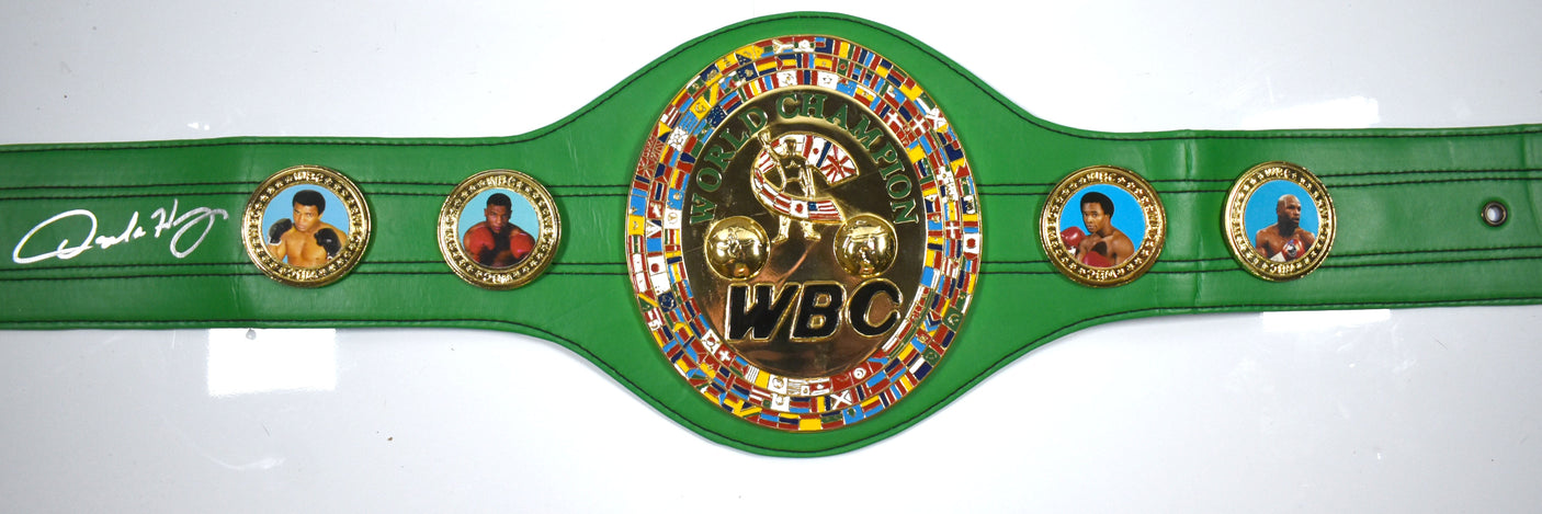Oscar De La Hoya Autographed WBC Replica Belt - Beckett W Hologram *Silver
