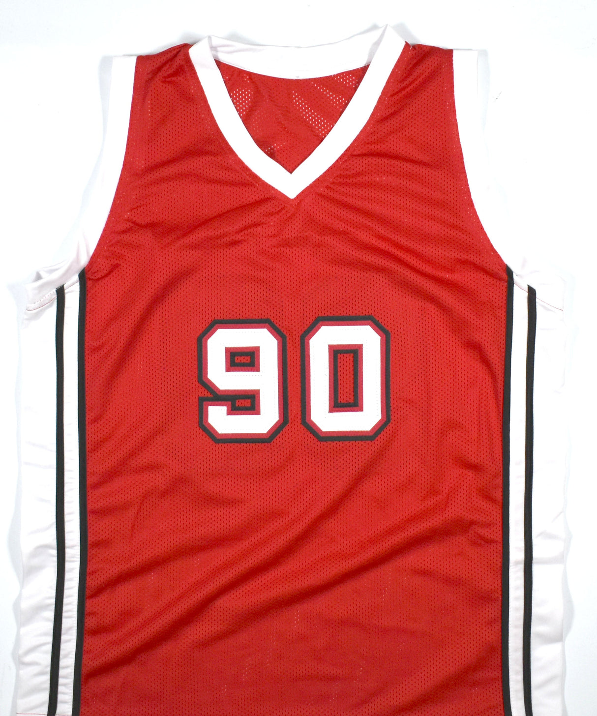 1989-90 UNLV Champions Signed Red College Style Jersey- Beckett W Hologram