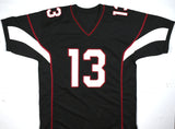 Kurt Warner Autographed Black Pro Style Jersey - Beckett W Hologram *Black