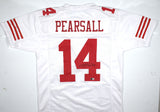 Ricky Pearsall Autographed White Pro Style Jersey - Beckett W Hologram *Black