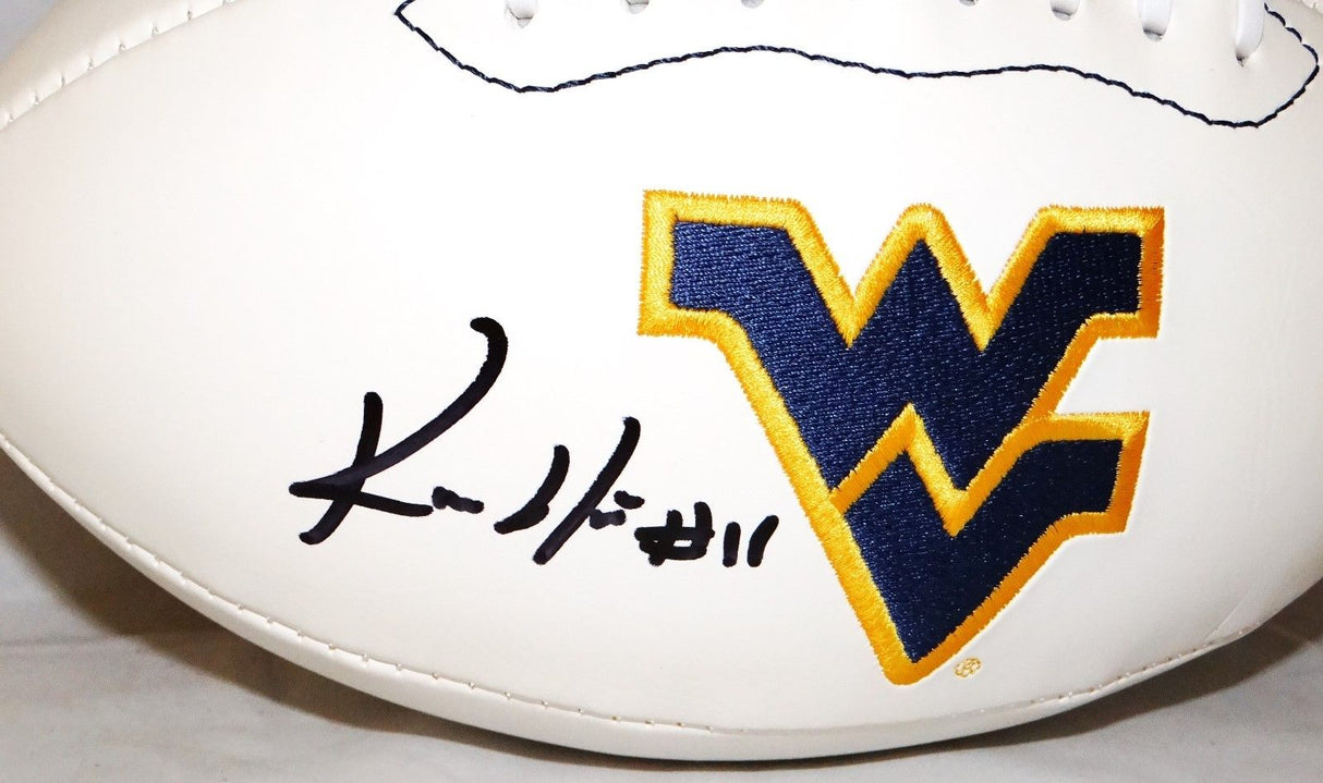 Kevin White Autographed West Virginia Mountaineers Logo Football- JSA Auth