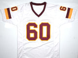 Chris Samuels Autographed White Pro Style Jersey - Beckett W Hologram *Silver