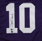Mark Moseley Autographed Purple College Style Jersey - Beckett W Hologram *Black