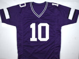 Mark Moseley Autographed Purple College Style Jersey - Beckett W Hologram *Black