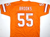 Derrick Brooks Autographed Orange Pro Style Jersey w/HOF- Beckett W Hologram