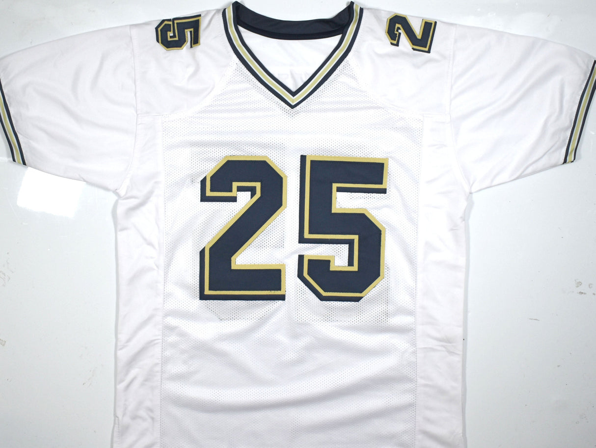 Darrelle Revis Autographed White College Style Jersey - Beckett W Hologram