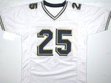 Darrelle Revis Autographed White College Style Jersey - Beckett W Hologram