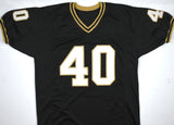 Mike Alstott Autographed Black College Style Jersey-Beckett W Hologram *Black
