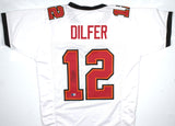 Trent Dilfer Autographed White Pro Style Jersey - Beckett W Hologram *Black