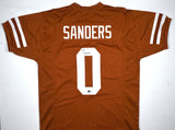 Ja'Tavion Sanders Autographed Orange College Style Jersey - Beckett W Hologram