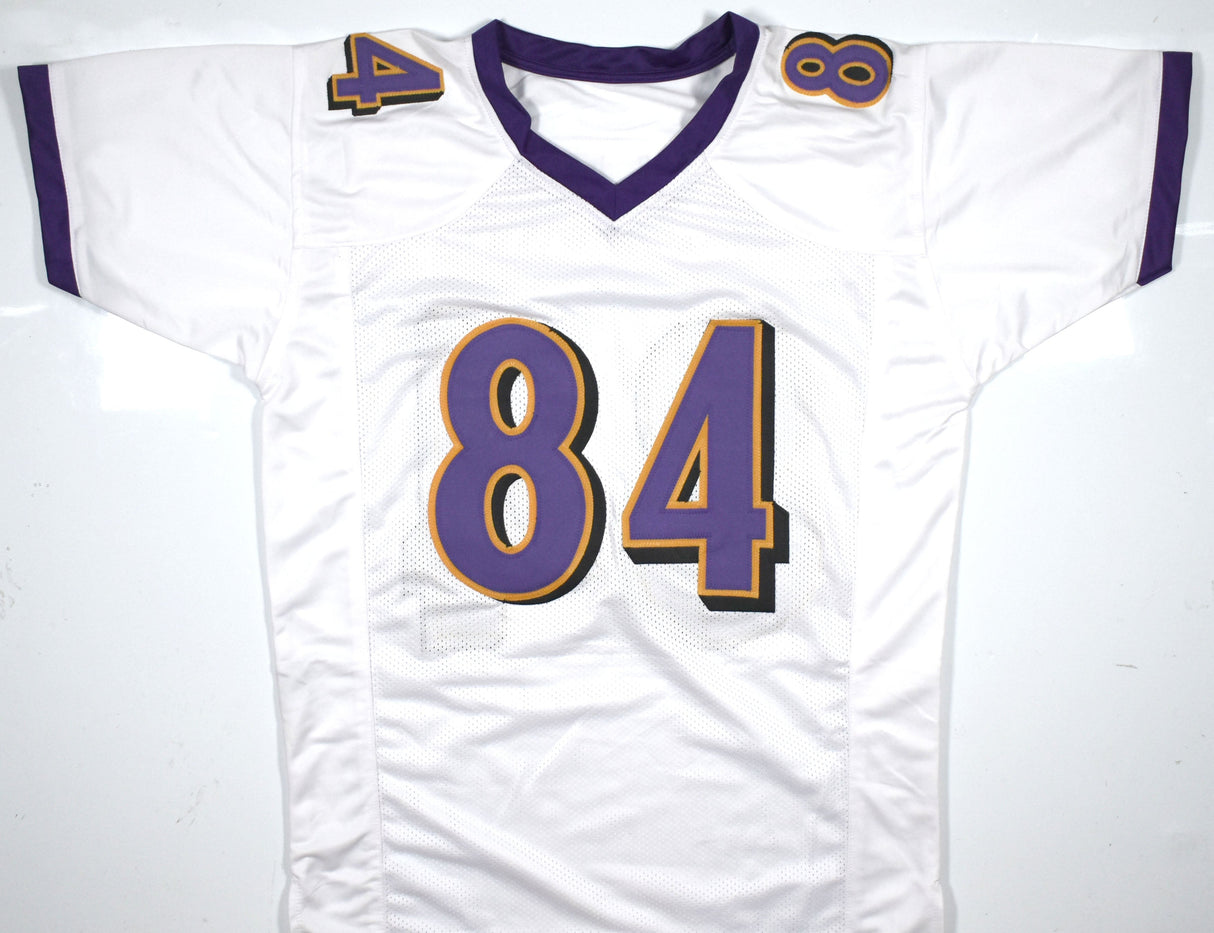 Jermaine Lewis Autographed White Pro Style Jersey - Beckett W Hologram *Silver