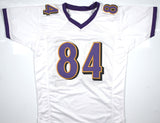 Jermaine Lewis Autographed White Pro Style Jersey - Beckett W Hologram *Silver